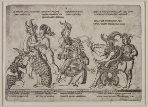 El Rey de los Cabrones: Una Sátira sobre los Cornudos, c.1460-64 de Tommaso di Antonio Finiguerra